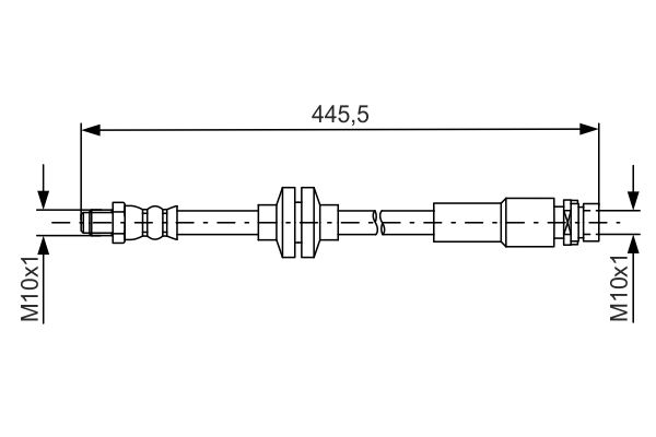 BOSCH fékcső 1 987 481 668