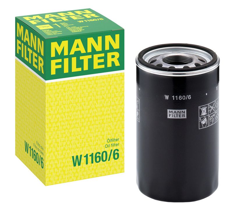 Filter, tööhüdraulika, MANN-FILTER W 1160, 6