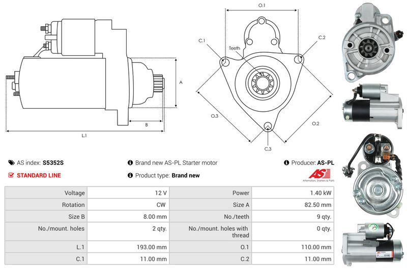 AS-PL S5352S Starter