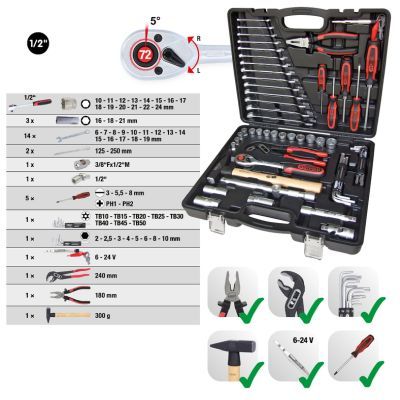 KS TOOLS Įrankių rinkinys