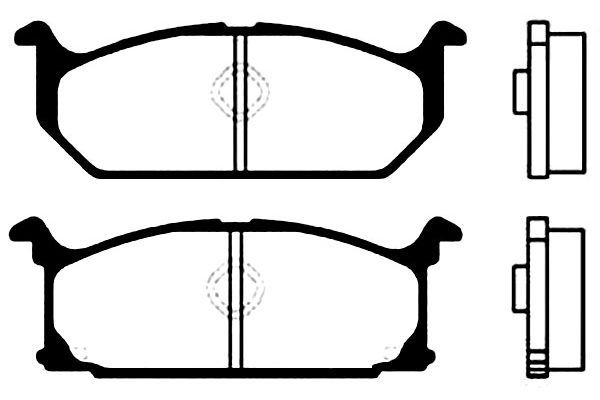 KAVO PARTS fékbetétkészlet, tárcsafék BP-8502