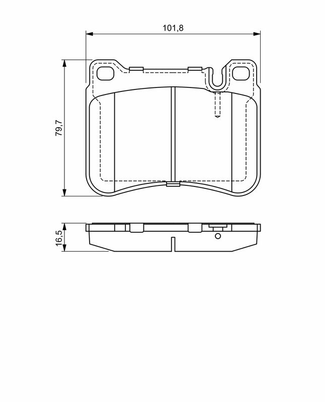 BOSCH Plaquettes de frein à disque 0 986 494 166