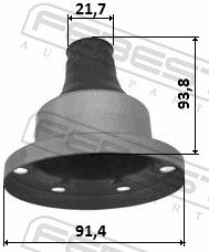 FEBEST 0415-CU2WSA Bellow, propshaft