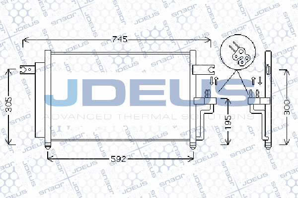 JDEUS kondenzátor, klíma 754M21