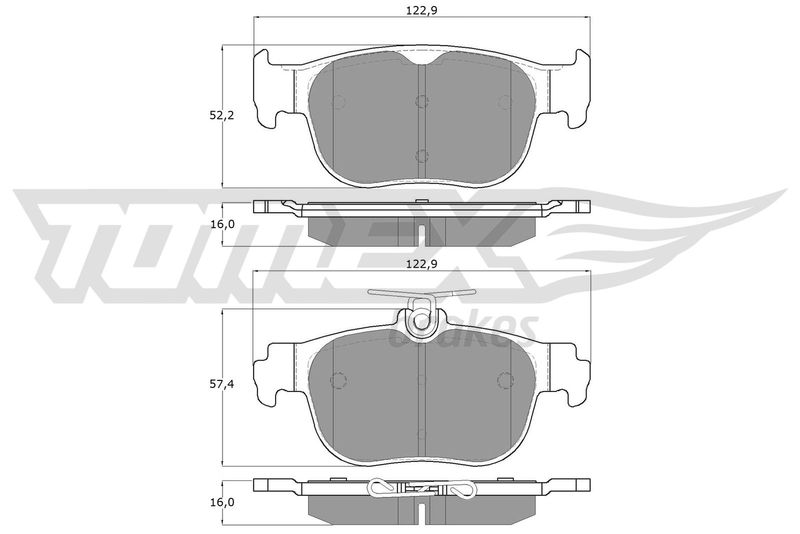 TOMEX Brakes fékbetétkészlet, tárcsafék TX 60-11