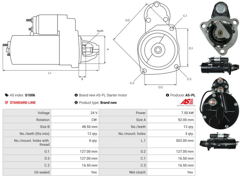 AS-PL S1006 Starter