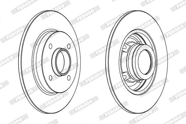 FERODO DDF1523C-1 Brake Disc