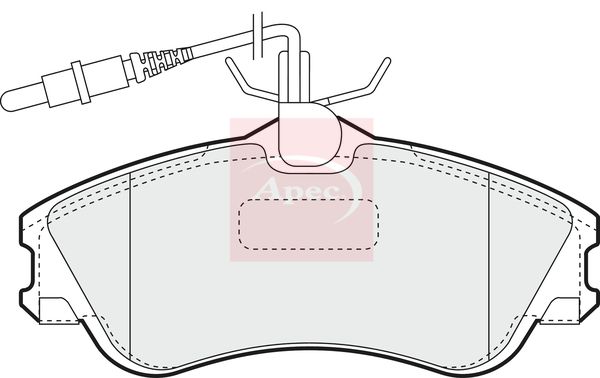 APEC Brake Pad Set, disc brake PAD970