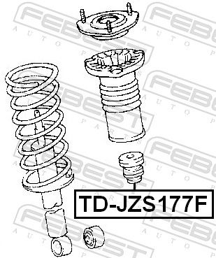 FEBEST TD-JZS177F Rubber Buffer, suspension