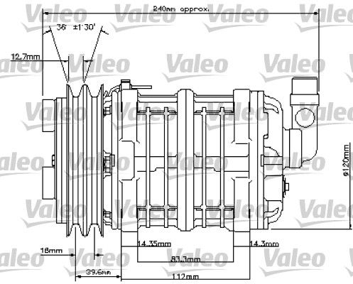 VALEO Compressor, airconditioning 815800