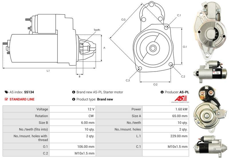 AS-PL S5134 Starter
