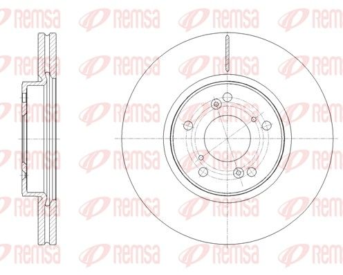 REMSA диск тормозной передний HONDA HR-V 15-