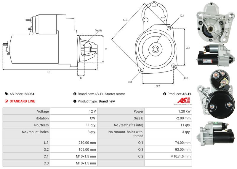 AS-PL S3064 Starter