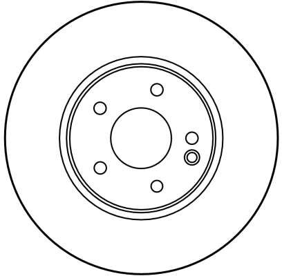 Гальмівний диск, з вентиляцією, 300мм, кількість отворів 5, CHRYSLER (USA) - MERCEDES Crossfire/C200/C230/C240/C270/C320/CLK200/CLK, Trw DF2812