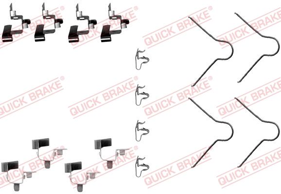 Комплект приладдя, накладка дискового гальма, Quick Brake 109-1130