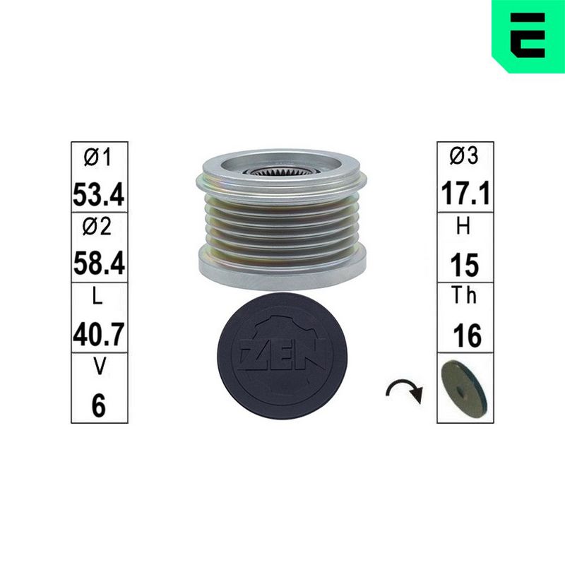 ERA generátor szabadonfutó ZN5824