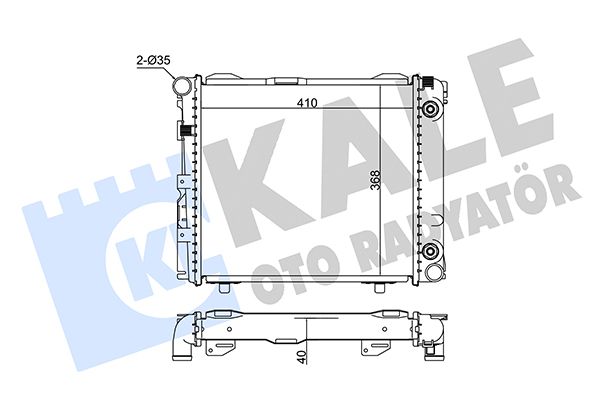 KALE OTO RADYATÖR 346165 - Radiator, engine cooling