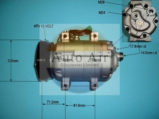 Auto Air Gloucester 14-9688P Compressor, air conditioning
