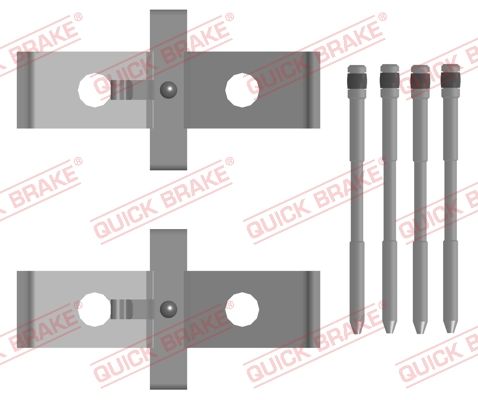 Комплект приладдя, накладка дискового гальма, Quick Brake 109-0136