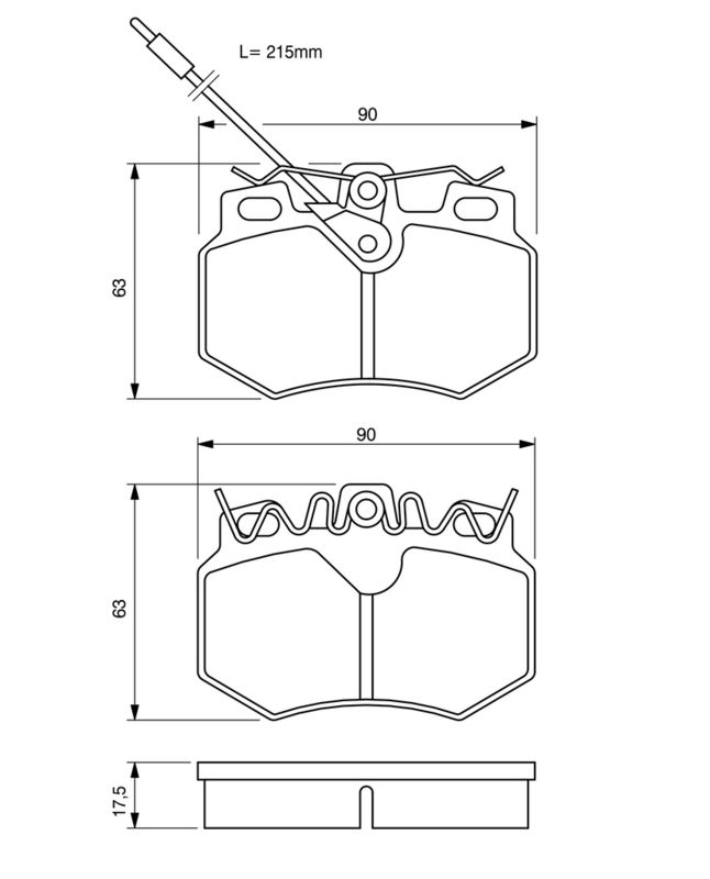 BOSCH 0986490800 Brake Pad Set, disc brake