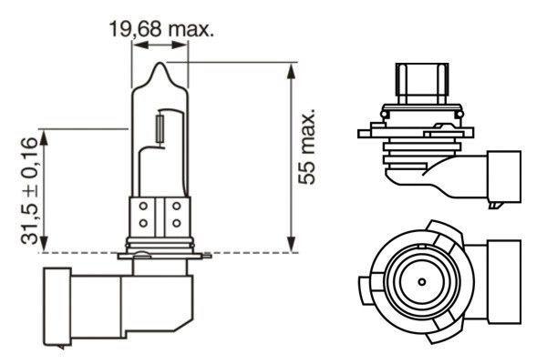 BOSCH 1 987 302 153 Bulb, spotlight