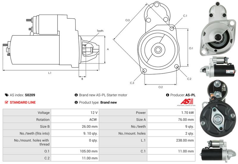 AS-PL S0209 Starter