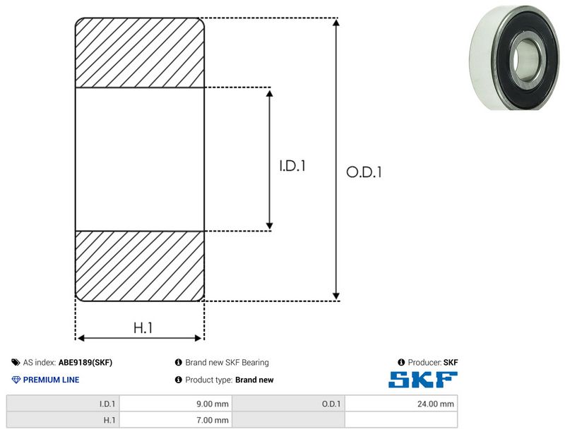 AS-PL ABE9189(SKF) Bearing