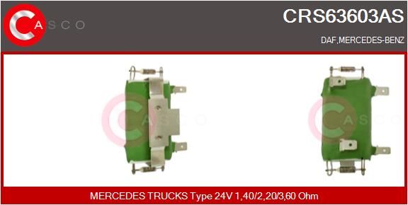 Odpor, vnitřní tlakový ventilátor CRS63603AS