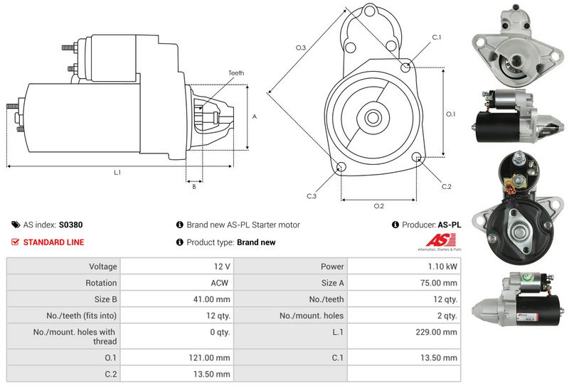 AS-PL S0380 Starter