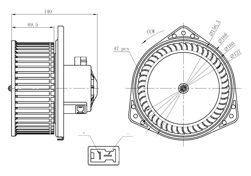 Компресор салону, Nrf 34303