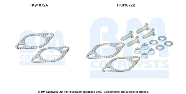 BM CATALYSTS szerelőkészlet, katalizátor FK91072