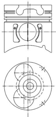 KOLBENSCHMIDT dugattyú 99371600