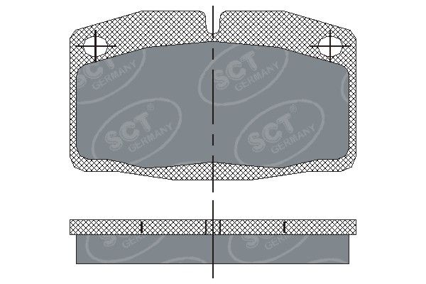 SCT - MANNOL fékbetétkészlet, rögzítőfék SP 105 PR