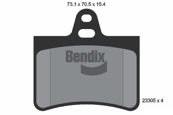 BENDIX Braking fékbetétkészlet, tárcsafék BPD1353