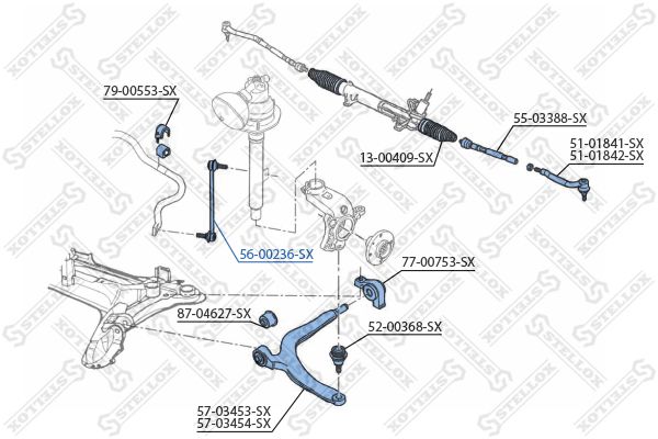 STELLOX 56-00236-SX Link/Coupling Rod, stabiliser bar
