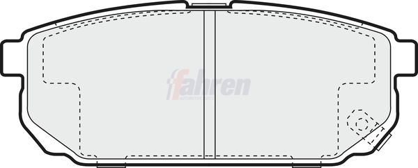 Fahren Brake Pad Set, disc brake FBP3597