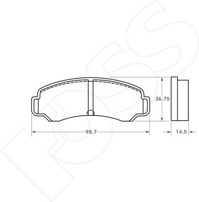1-GNC R-359 - Brake Pad Set, disc brake