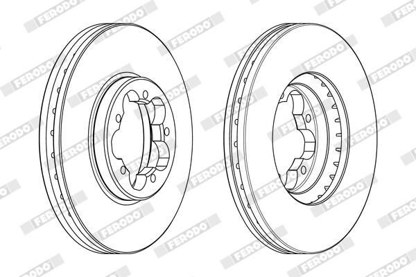 FERODO Disque de frein DDF2469
