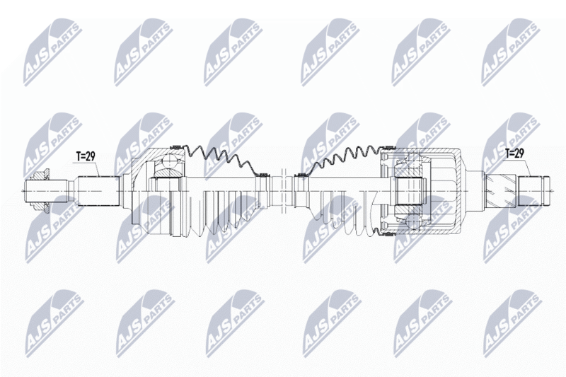 NTY hajtótengely NPW-CH-068