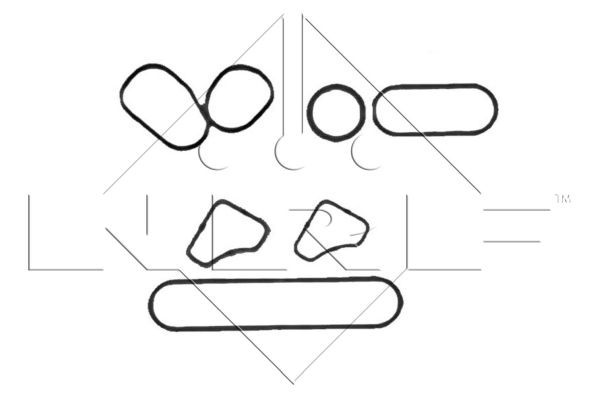 NRF 31339 Oil Cooler, engine oil