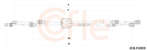 Тросовий привод, коробка передач, Cofle 92.2CB.FO019