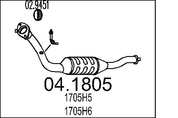 MTS katalizátor 04.1805