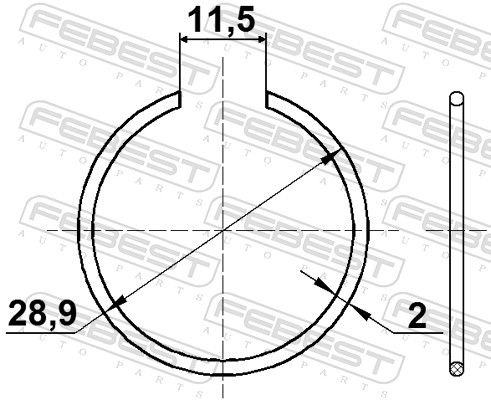 FEBEST CC-1-30X2-2-PCS10 Mounting Set, drive shaft bellow