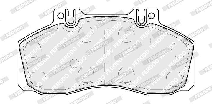 Sada brzdových destiček, kotoučová brzda FCV879