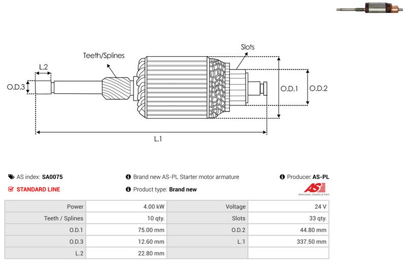Ankur, starter, AS-PL SA0075