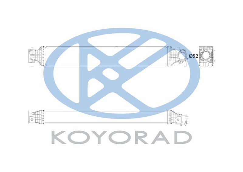 Intercooler, compresor KOYORAD IA080196