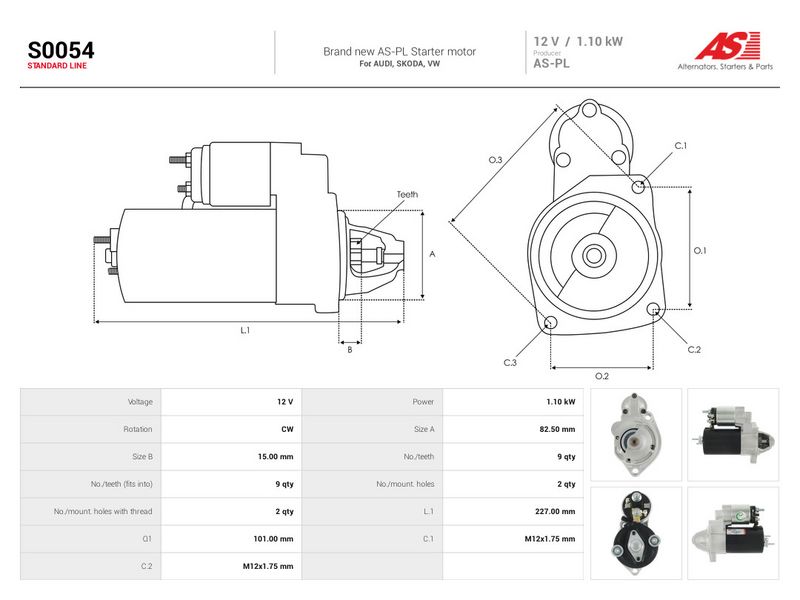 Starter, AS-PL S0054