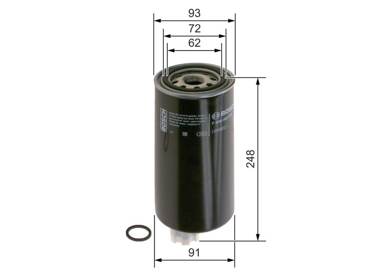 BOSCH F 026 402 272 Fuel Filter