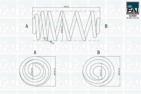 Ресора ходової частини, Fai Autoparts FPCS166