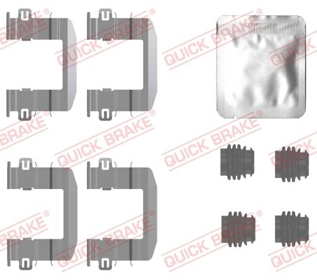 Комплект приладдя, накладка дискового гальма, Quick Brake 109-0132